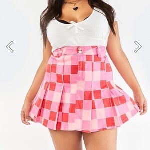 Plus Sweet Guarantee Pleated Skirt